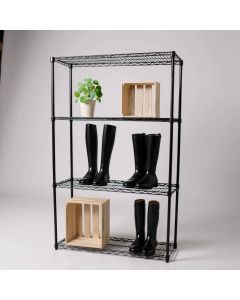 Hillur - TUBO - Svartur litur, örlítið glansandi (B 122 x D 46 x H 220 cm.)