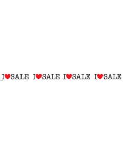 Gluggaborði með I LOVE SALE