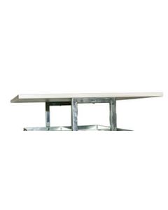 Efsta hilla fyrir L-stand, hvítt melamín, 90 x 37 cm